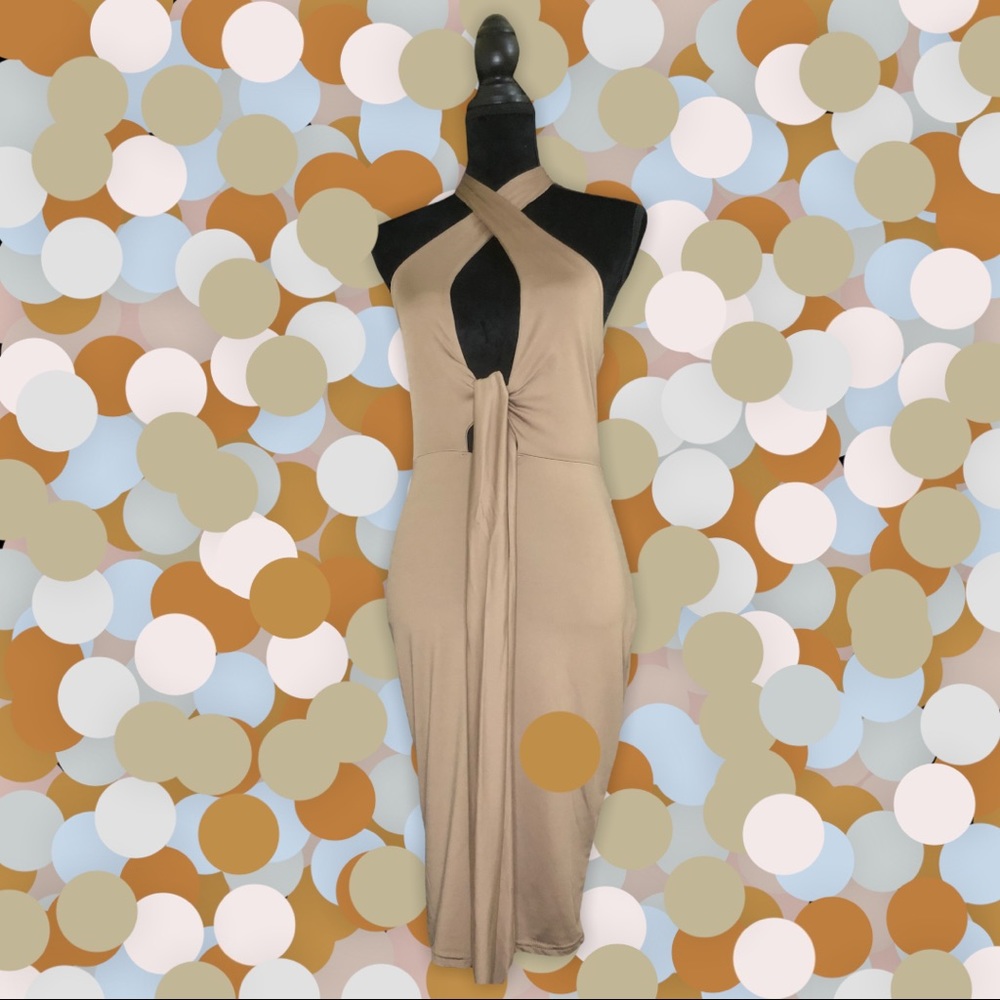 Wrap Halter Dress